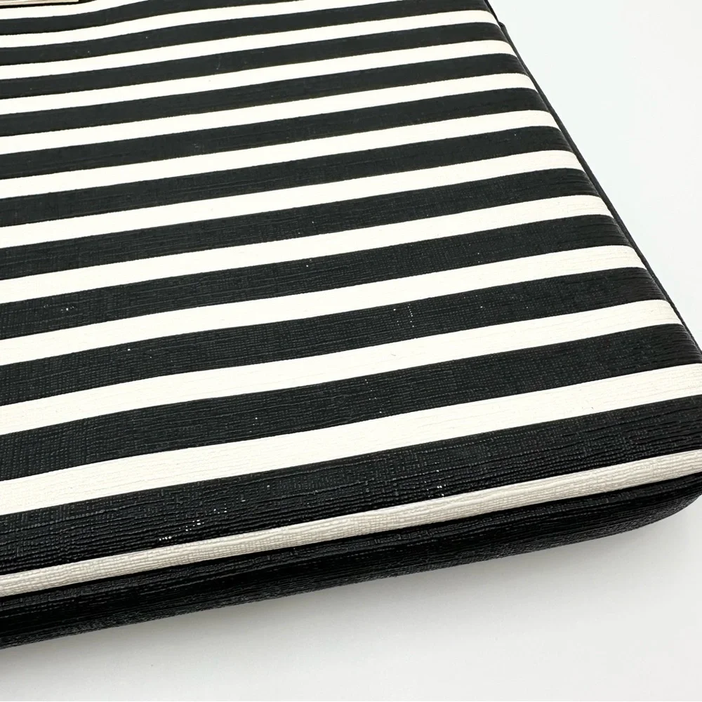 Kate Spade Striped Black & White Laptop Case